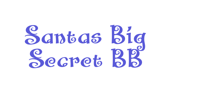 Santas Big Secret BB Font Download