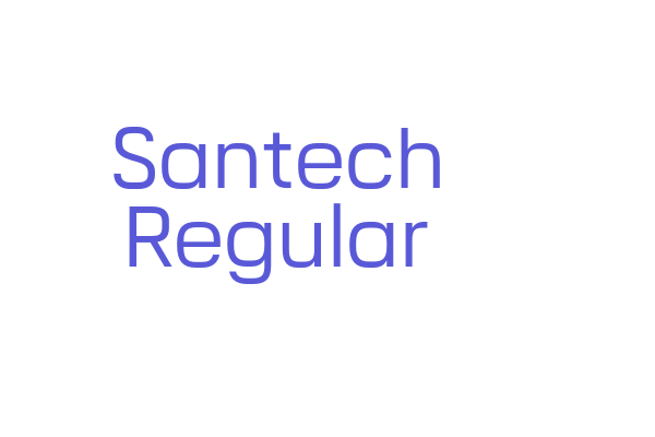 Santech Regular Font