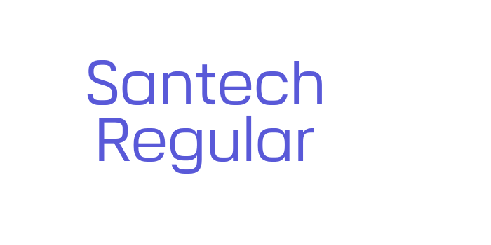 Santech Regular Font Download