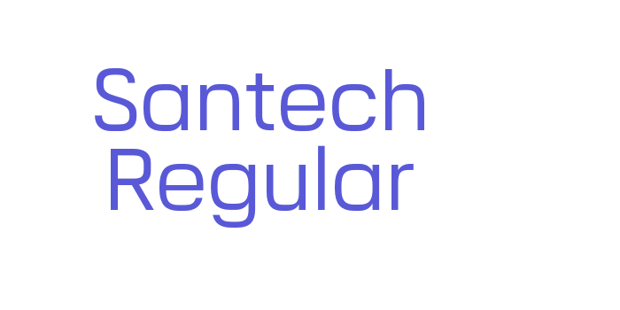 Santech Regular Font