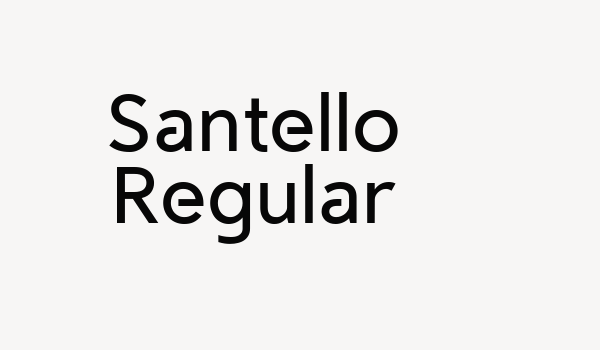 Santello Regular Font