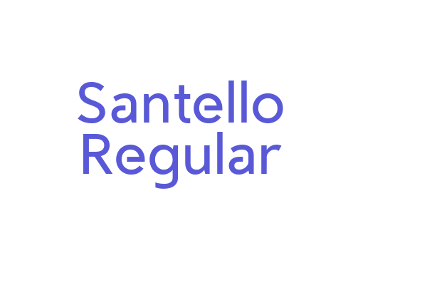 Santello Regular Font