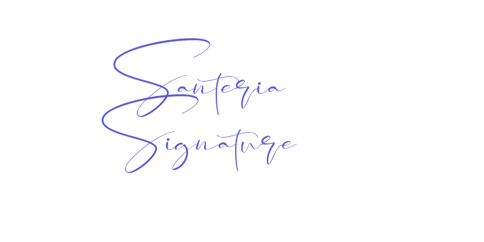 Santeria Signature Font Download