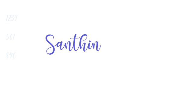 Santhin font free