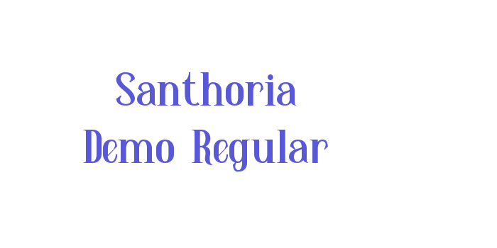 Santhoria Demo-Regular Font Download