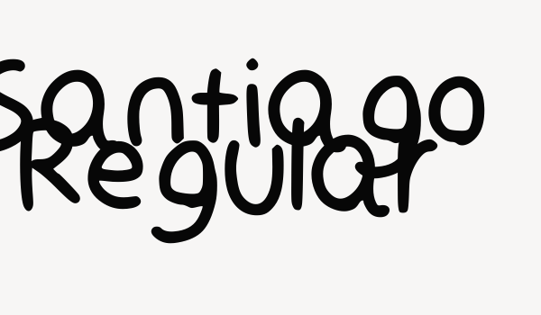 Santiago Regular Font