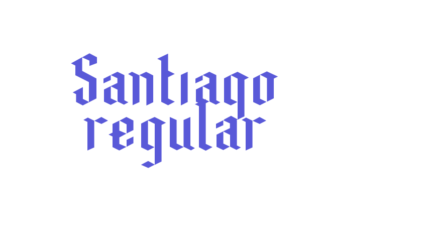 Santiago regular Font Download