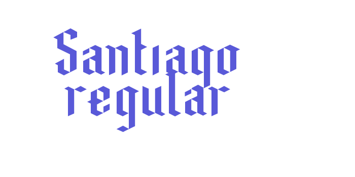 Santiago regular Font Download