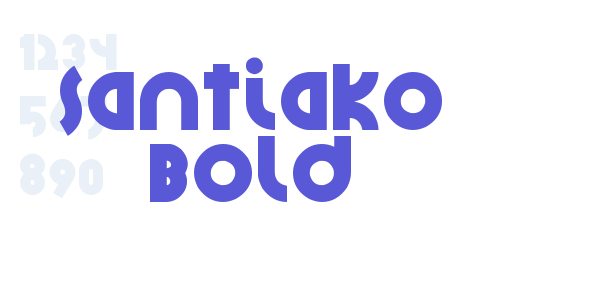 Santiako Bold font