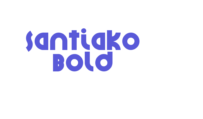 Santiako Bold Font