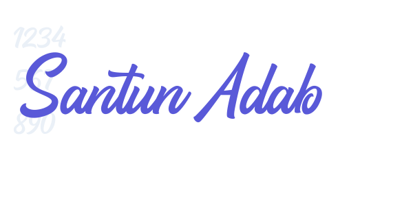 Santun Adab font