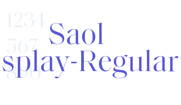 Saol Display-Regular Font