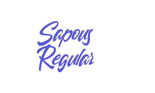 Sapous Regular Font