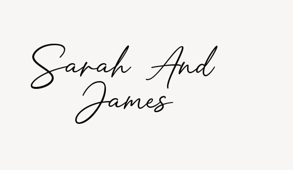 Sarah And James Font