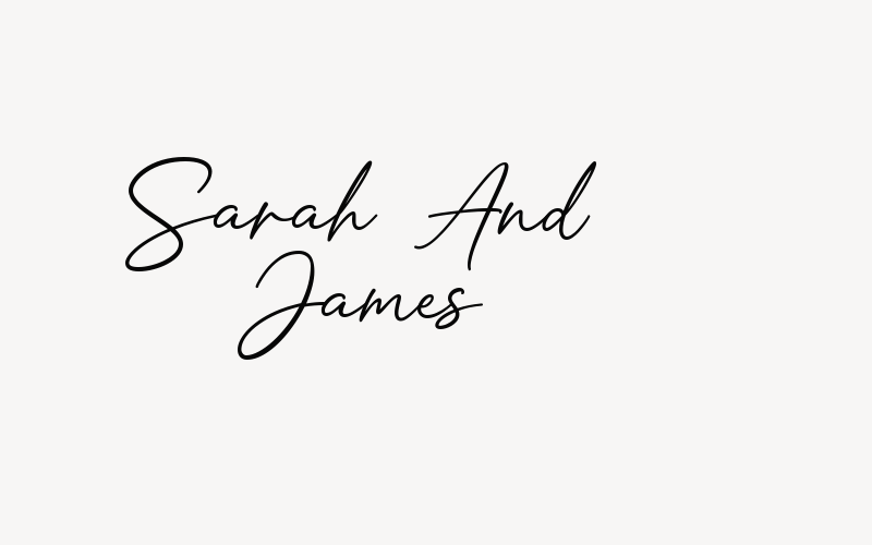 Sarah And James Font