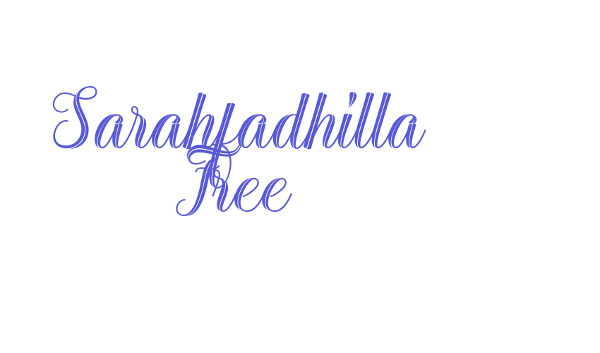 Sarahfadhilla Free Font