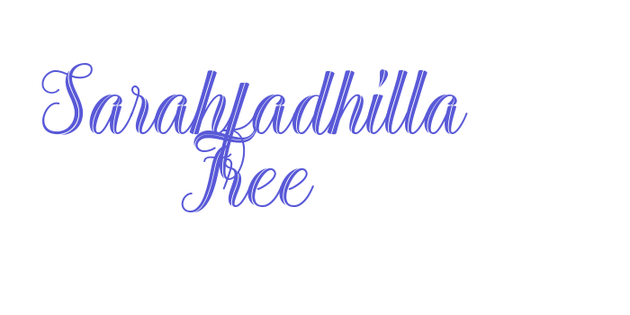 Sarahfadhilla Free Font Download