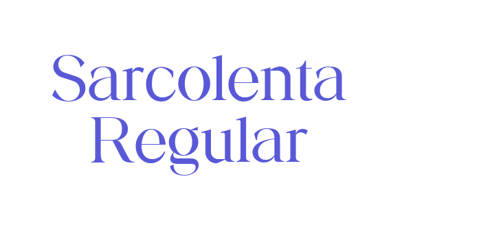 Sarcolenta Regular Font