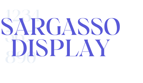 Sargasso Display Font