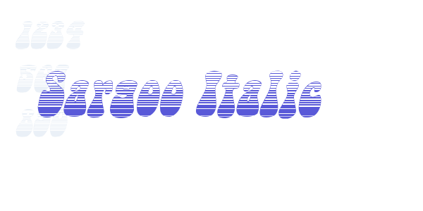 Sargoo Italic font free