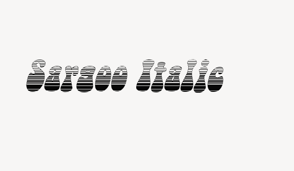 Sargoo Italic Font