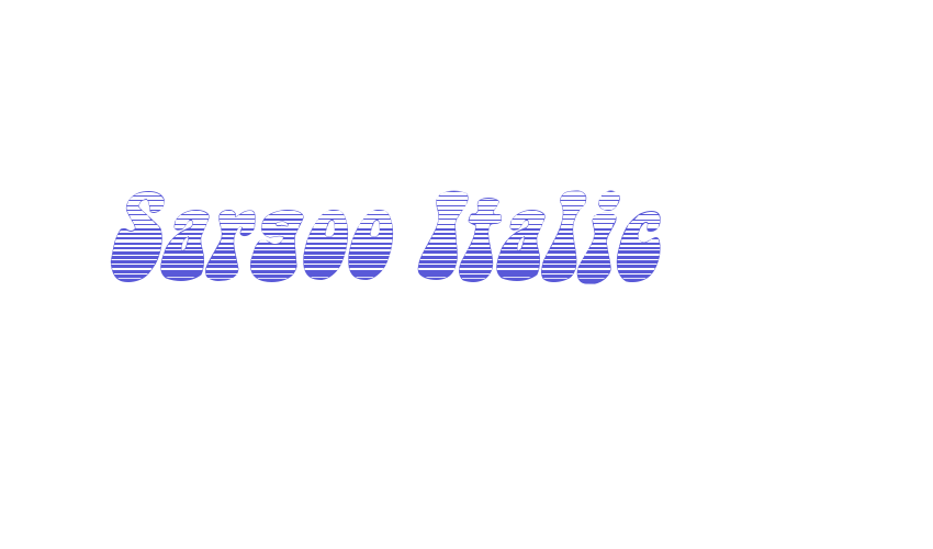 Sargoo Italic Font