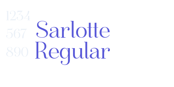 Sarlotte Regular font free