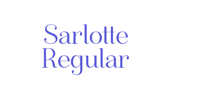 Sarlotte Regular Font Download