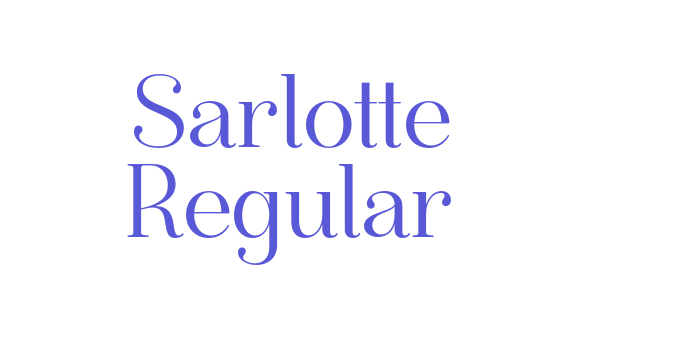 Sarlotte Regular Font