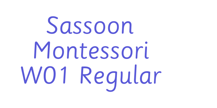 Sassoon Montessori W01 Regular Font Download