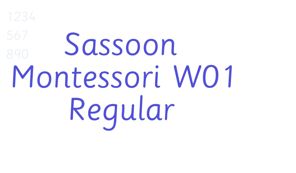 Sassoon Montessori W01 Regular-font-download