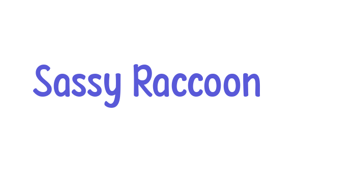 Sassy Raccoon Font Download