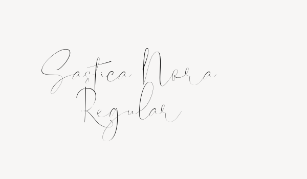 Sastica Nora Regular Font