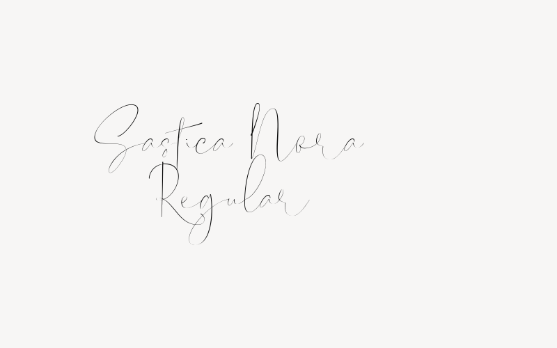 Sastica Nora Regular Font