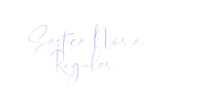 Sastica Nora Regular Font Download