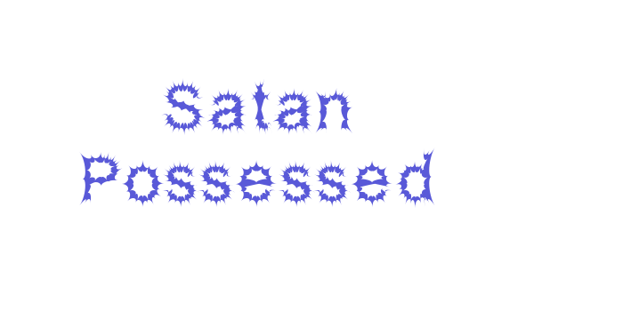 Satan Possessed Font Download