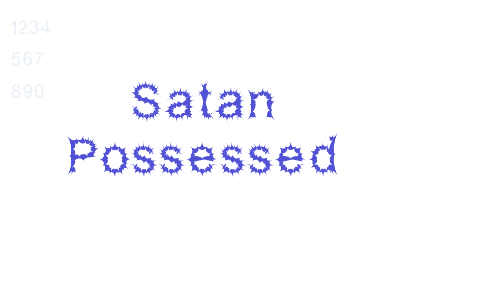 Satan Possessed-font-download