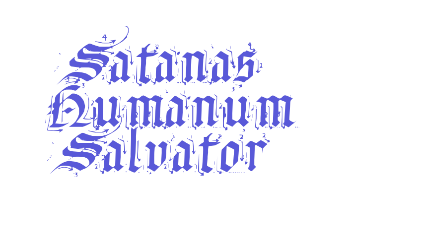 Satanas Humanum Salvator Font Download