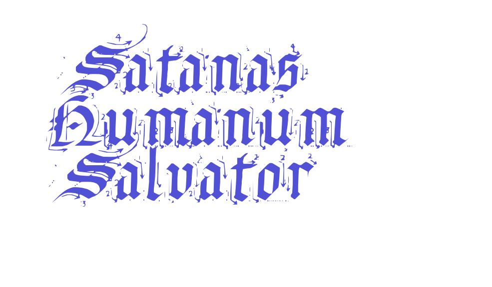 Satanas Humanum Salvator-font-download