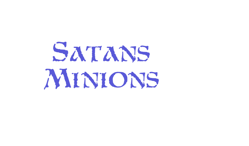 Satans Minions Font Download