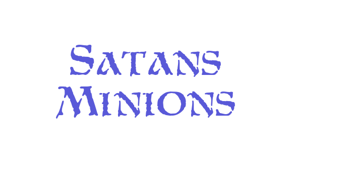 Satans Minions Font Download