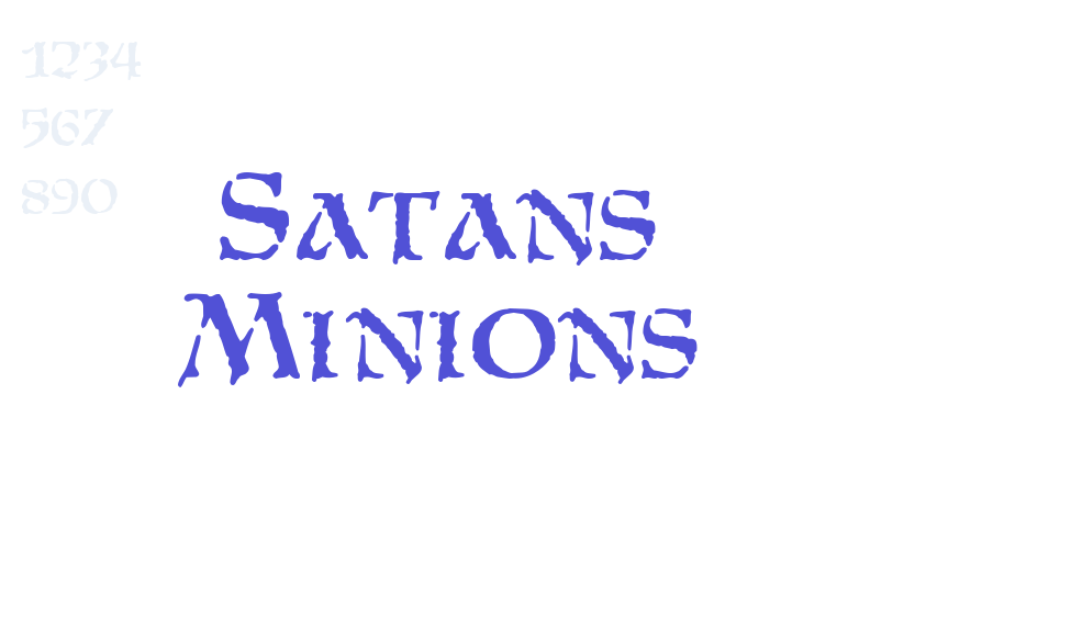 Satans Minions-font-download