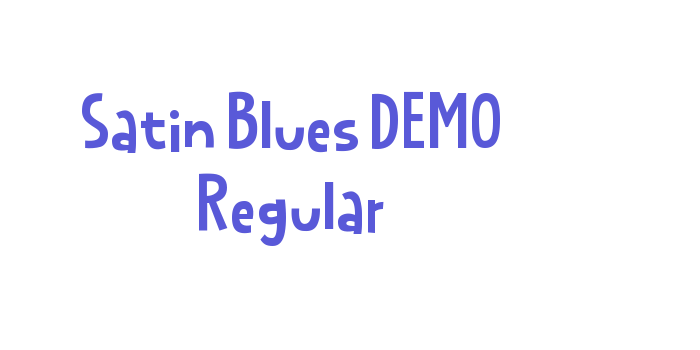 Satin Blues DEMO Regular Font Download