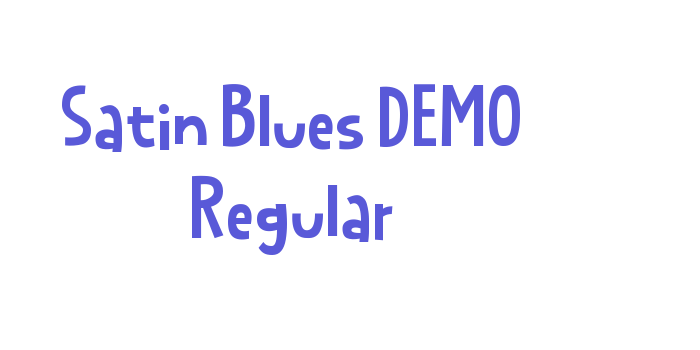 Satin Blues DEMO Regular Font