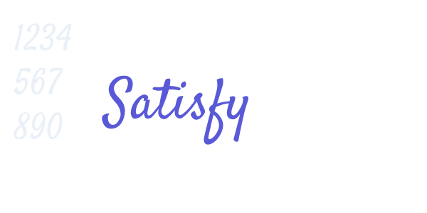 Satisfy font free