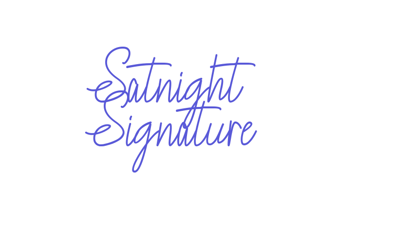 Satnight Signature Font Download