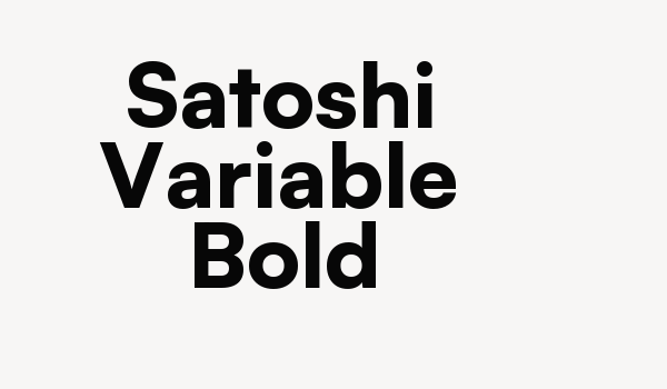 Satoshi Variable Bold Font