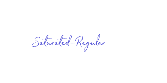 Saturated-Regular Font Download