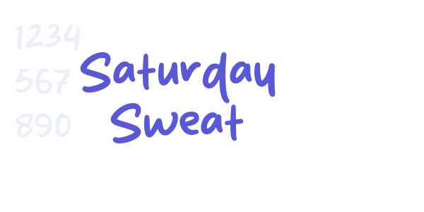 Saturday Sweat font free