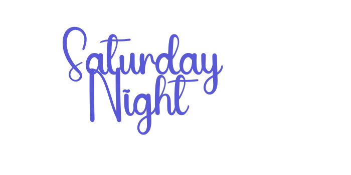 Saturday Night Font Download